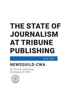 The State of Journalism at Tribune Publishing
