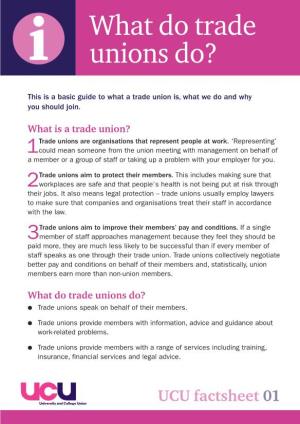 Trade Unions Are Organisations That Represent People at Work