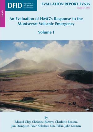 An Evaluation of HMG's Responses to the Montserrat Volcanic