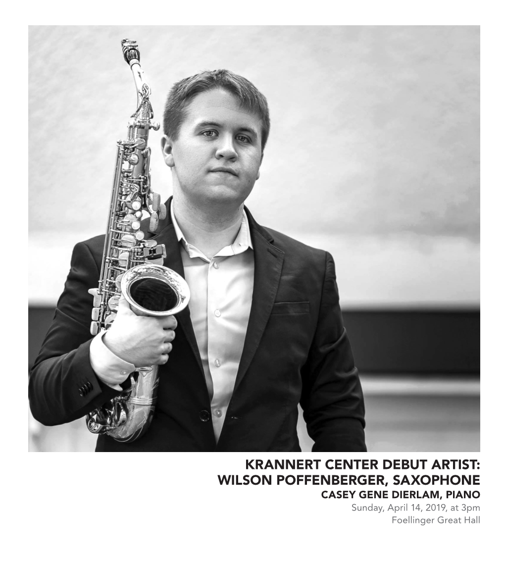 Wilson Poffenberger, Saxophone