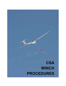 Csa Winch Procedures