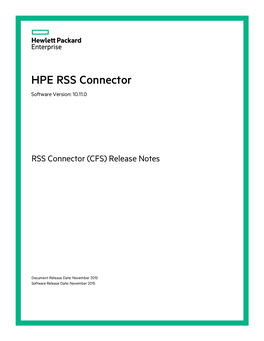 IDOL RSS Connector (CFS)