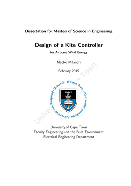 Design of a Kite Controller for Airborne Wind Energy