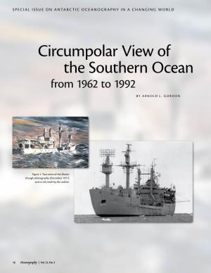 Circumpolar View of the Southern Ocean from 1962 to 1992 by a R N OLD L