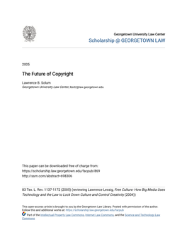 The Future of Copyright