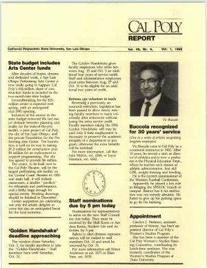 October 1, 1992 Cal Poly Report
