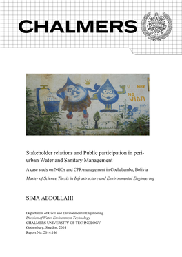 Urban Water and Sanitary Management SIMA ABDOLLAHI
