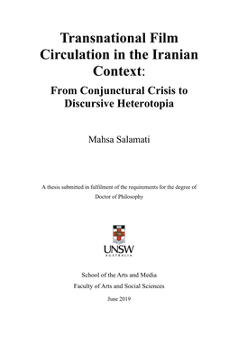 Transnational Film Circulation in the Iranian Context: from Conjunctural Crisis to Discursive Heterotopia