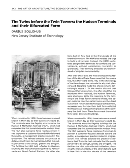 The Hudson Terminals and Their Bifurcated Form DARIUS SOLLOHUB New Jersey Institute of Technology