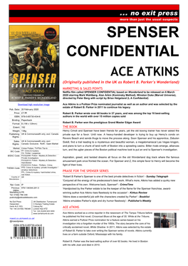 SPENSER CONFIDENTIAL ACE ATKINS (Originally Published in the UK As Robert B