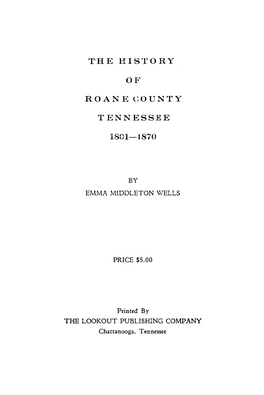 The History of Roane County