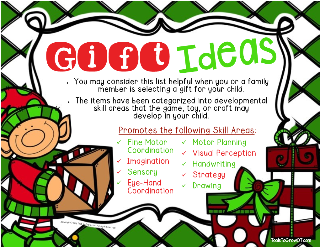 Gift Ideas  You May Consider This List Helpful When You Or a Family Member Is Selecting a Gift for Your Child