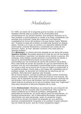 Madadayo.Html
