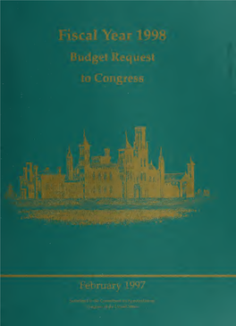 Fiscal Year 1998 Budget Request to Congress