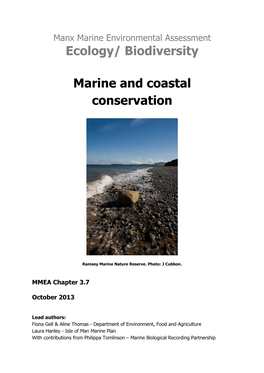Ecology/ Biodiversity Marine and Coastal Conservation