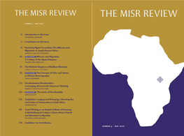 THE MISR REVIEW the Misr Review the Misr Review