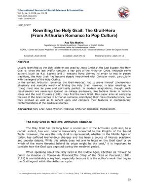 Rewriting the Holy Grail: the Grail-Hero (From Arthurian Romance to Pop Culture)