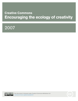Encouraging the Ecology of Creativity