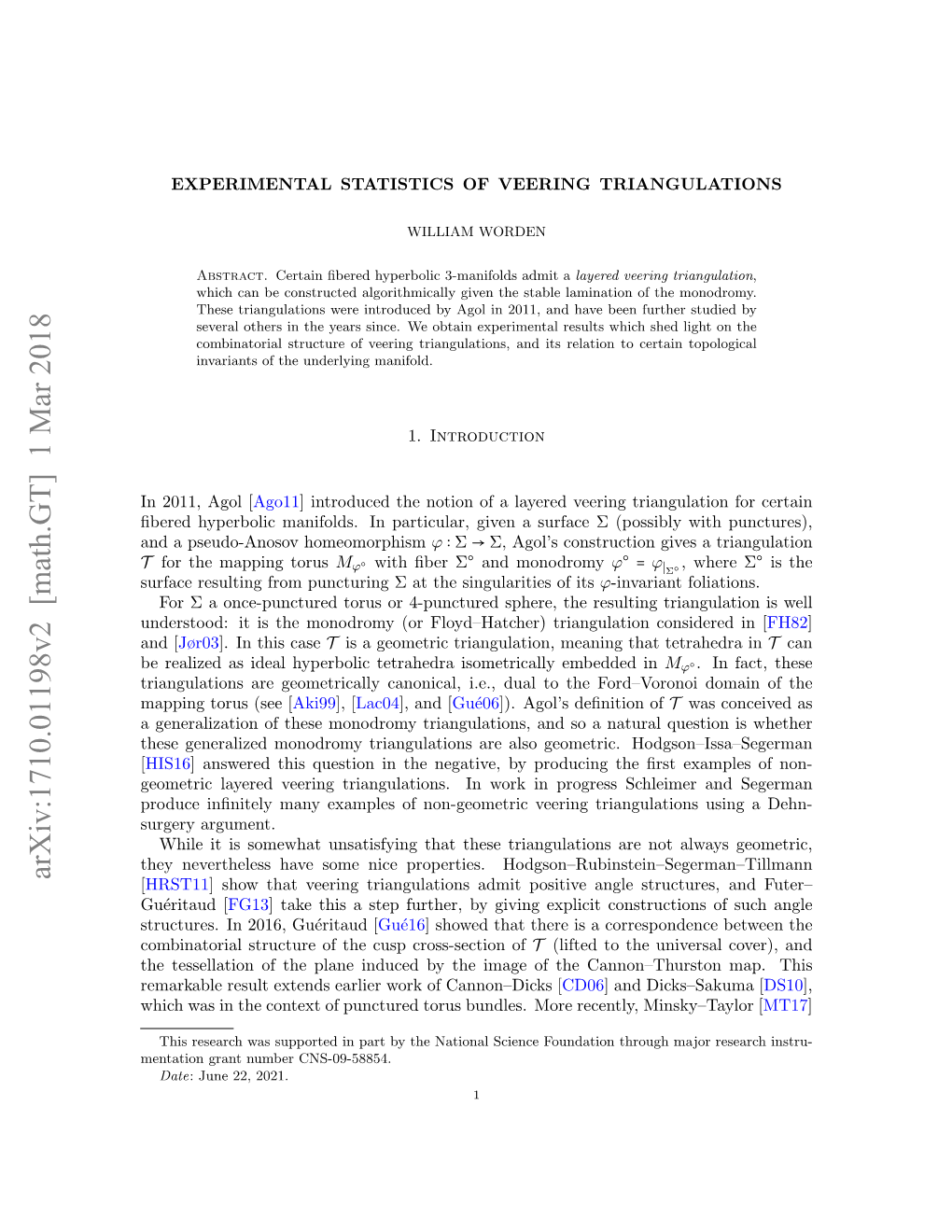 Experimental Statistics of Veering Triangulations