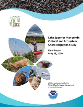 Lake Superior Manoomin Cultural and Ecosystem Characterization Study