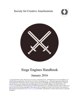 Siege Engines Handbook January 2016
