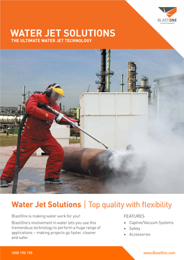 Water Jet Solutions the Ultimate Water Jet Technology