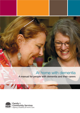 At Home with Dementia a Manual for People with Dementia and Their Carers Contents