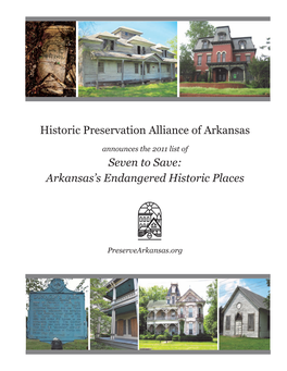 Seven to Save: Arkansas's Endangered Historic Places
