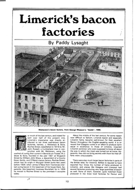 Limerick's Bacon Factories by Paddy Lysaght