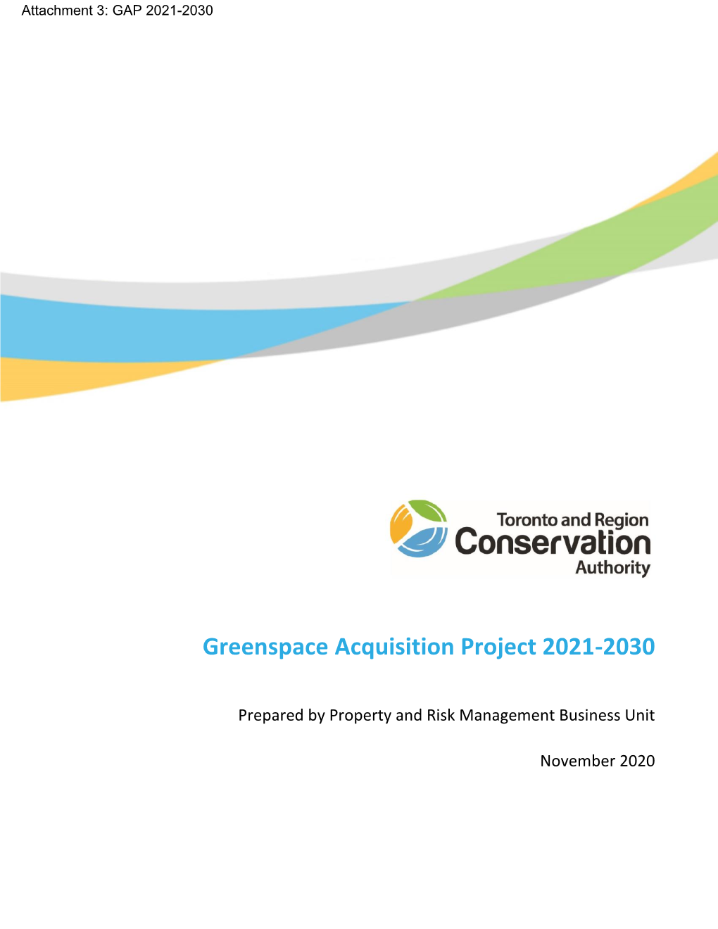 Greenspace Acquisition Project 2021-2030