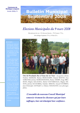 Bulletin Septembre 2008