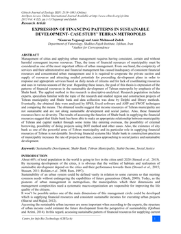 Expression of Financing Patterns in Sustainable