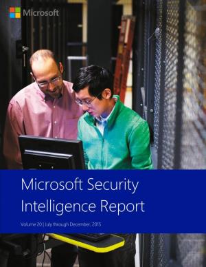 Microsoft Security Intelligence Report