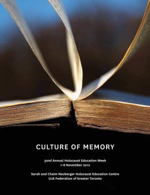 Culture of Memory