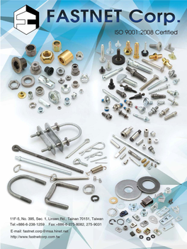 FASTNET Is a Trading Company Focusing on Fastener Export from Taiwan