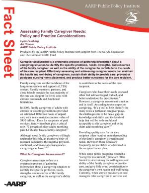 Assessing Family Caregiver Needs