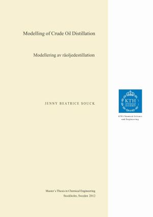 Modelling of Crude Oil Distillation