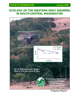 Ecology of the Western Gray Squirrel in South-Central Washington