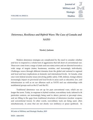 Deterrence, Resilience and Hybrid Wars: the Case of Canada And