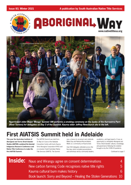 First AIATSIS Summit Held in Adelaide