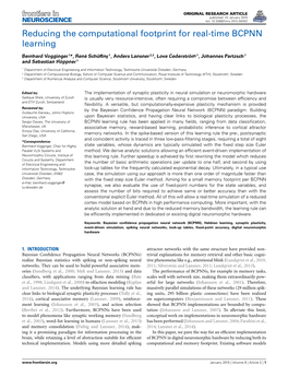 Reducing the Computational Footprint for Real-Time BCPNN Learning