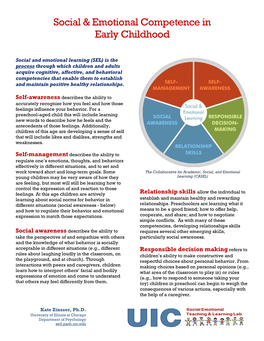 Social & Emotional Competence in Early Childhood