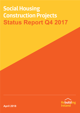 Social Housing Construction Projects Status Report Q4 2017