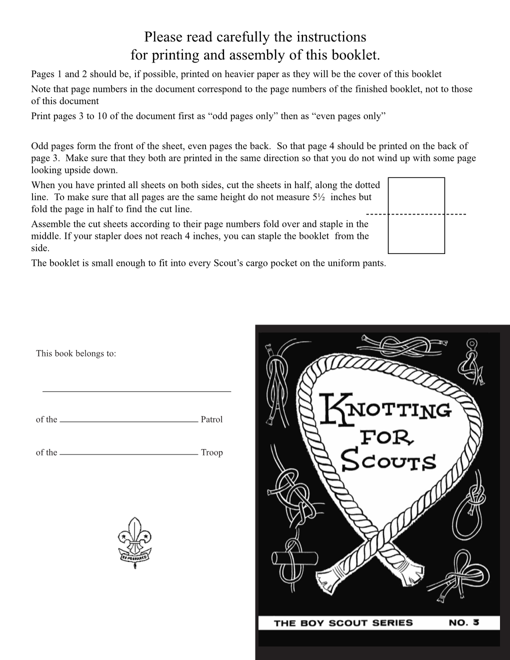 Scout Knot Book