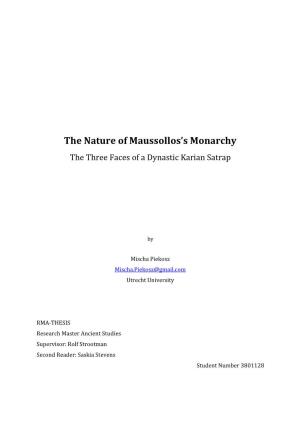 The Nature of Maussollos's Monarchy