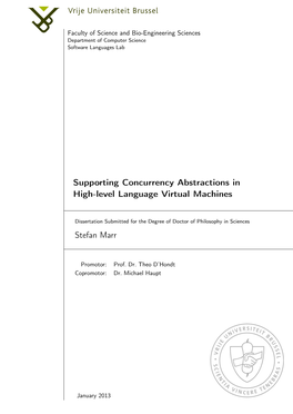 Supporting Concurrency Abstractions in High-Level Language Virtual Machines