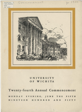 Annual Commencement Program 1950