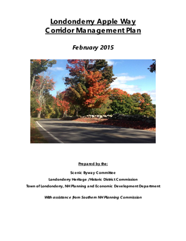 Londonderry Apple Way Corridor Management Plan