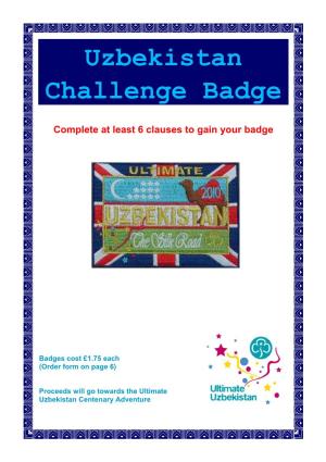 Uzbekistan Challenge Badge