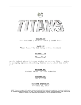 Titans | Dialogue | S1:E8